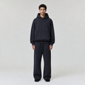Hoodie Oversize — Noir Délavé